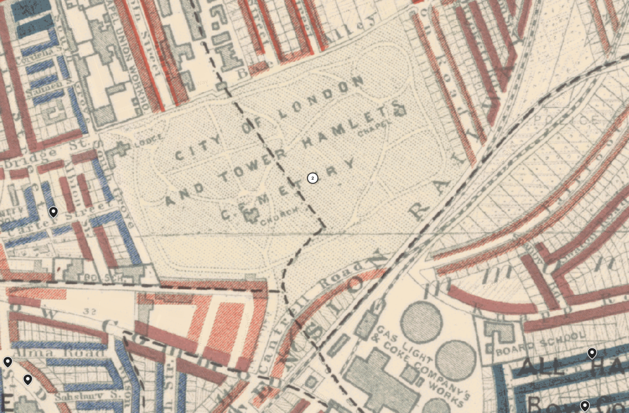 Look at this map - Unhinged Historians of Tower Hamlets Cemetery Park