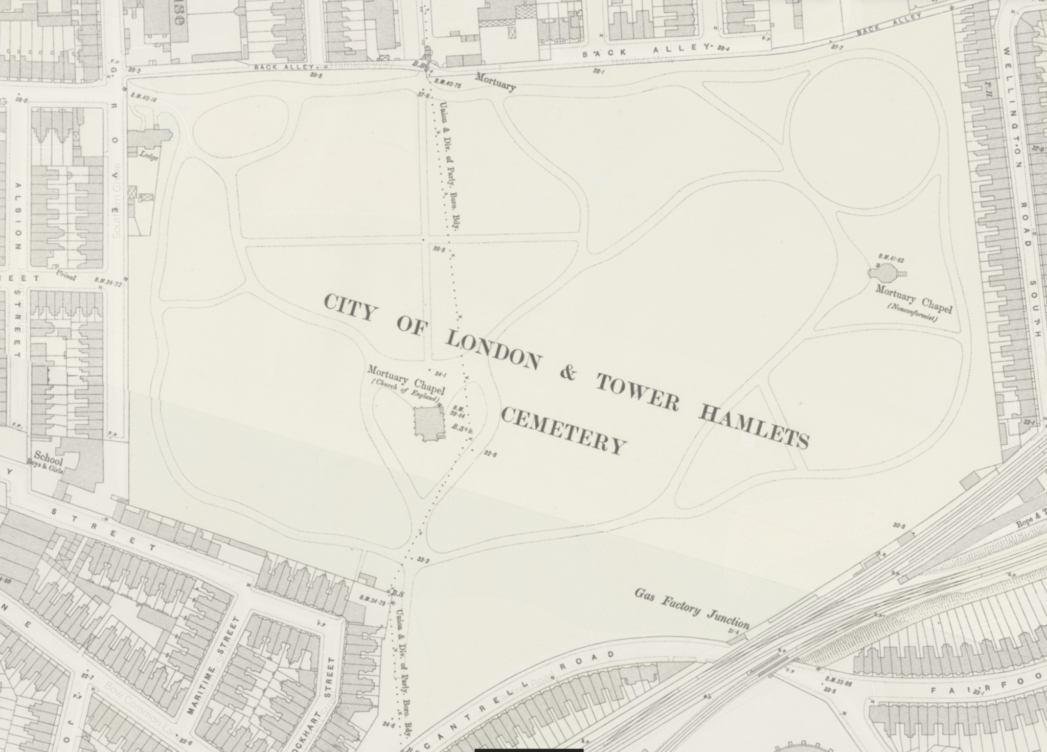 Look at this map - Unhinged Historians of Tower Hamlets Cemetery Park